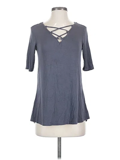 Pre-owned Maurices 3/4 Sleeve T-shirt In Gray