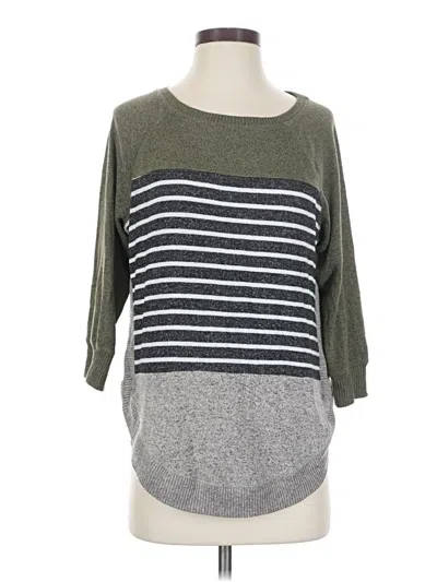 Pre-owned Maurices 3/4 Sleeve T-shirt In Gray