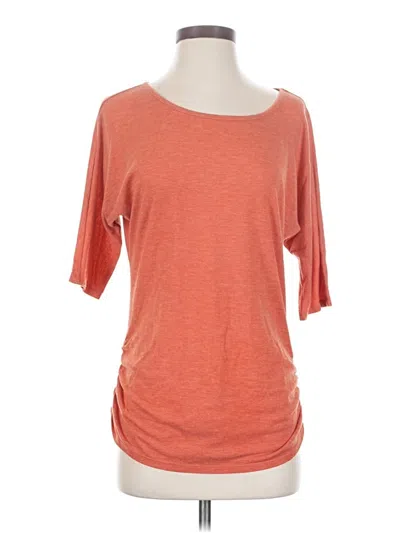 Pre-owned Maurices 3/4 Sleeve T-shirt In Orange