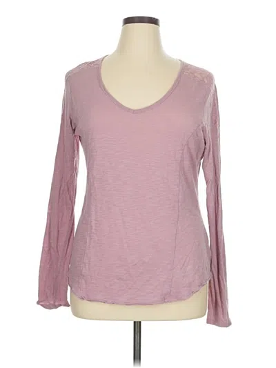 Pre-owned Maurices 3/4 Sleeve T-shirt In Pink