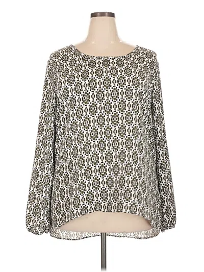 Pre-owned Maurices 3/4 Sleeve T-shirt In Silver