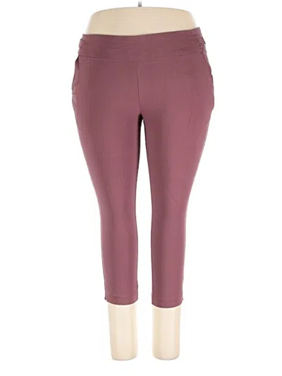 Pre-owned Maurices Active Pants In Burgundy