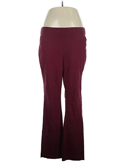 Pre-owned Maurices Active Pants In Burgundy