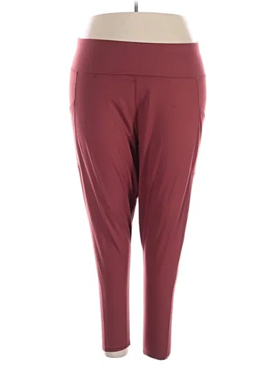 Pre-owned Maurices Active Pants In Burgundy
