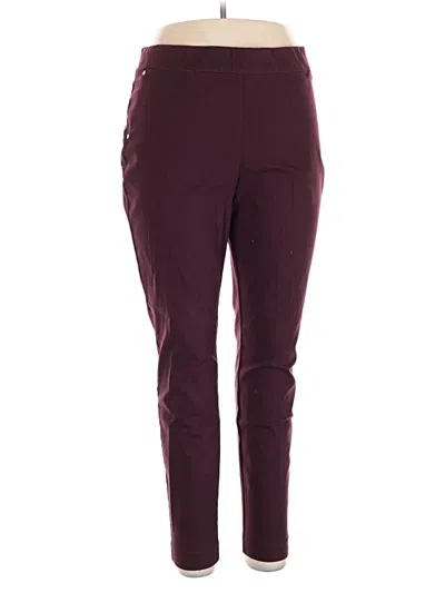 Pre-owned Maurices Active Pants In Burgundy
