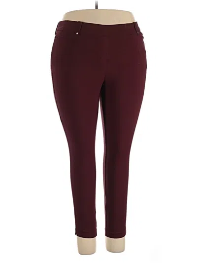 Pre-owned Maurices Active Pants In Burgundy