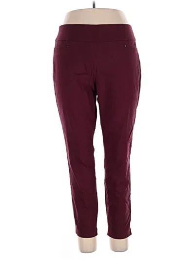 Pre-owned Maurices Active Pants In Burgundy