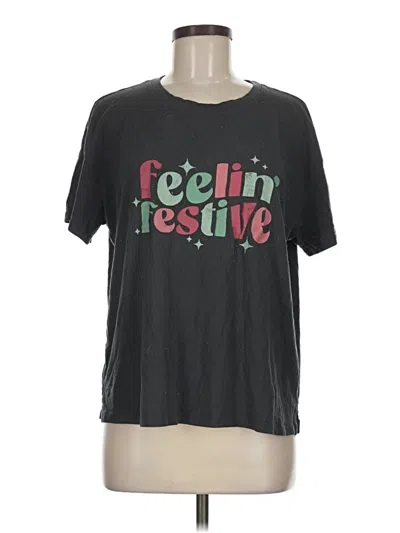 Pre-owned Maurices Active T-shirt In Black