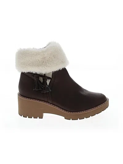Pre-owned Maurices Ankle Boots In Brown