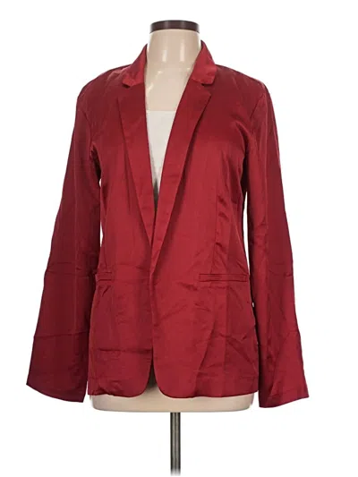 Pre-owned Maurices Blazer Jacket In Burgundy