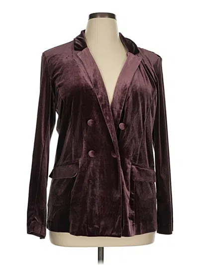 Pre-owned Maurices Blazer Jacket In Burgundy