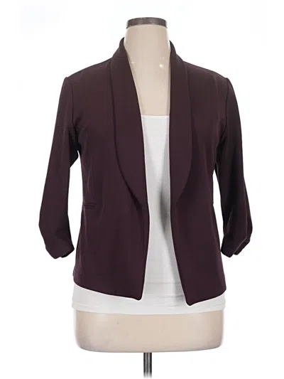 Pre-owned Maurices Blazer Jacket In Burgundy
