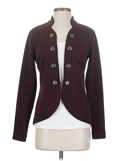 Pre-owned Maurices Blazer Jacket In Burgundy