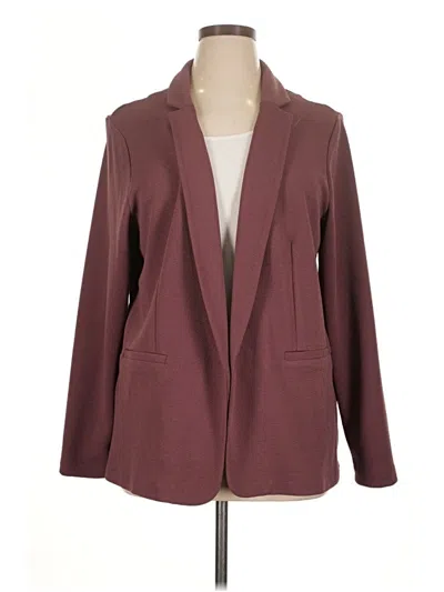 Pre-owned Maurices Blazer Jacket In Burgundy