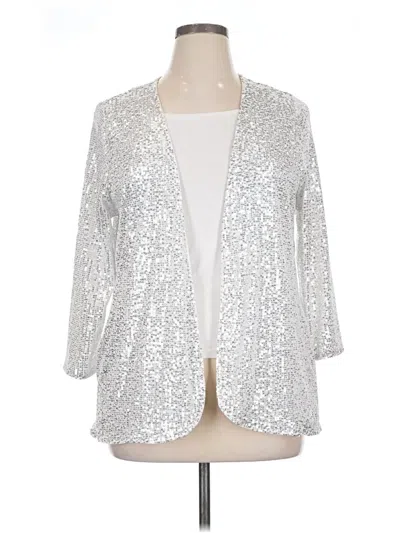 Pre-owned Maurices Blazer Jacket In Silver