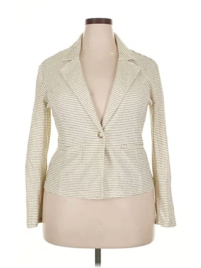 Pre-owned Maurices Blazer Jacket In White