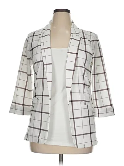 Pre-owned Maurices Blazer Jacket In White
