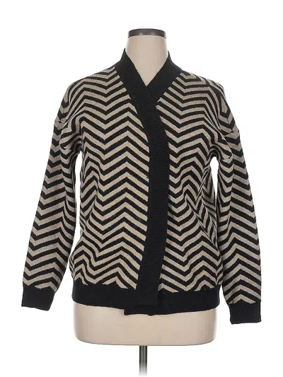 Pre-owned Maurices Cardigan Sweater In Black