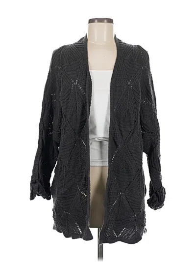 Pre-owned Maurices Cardigan Sweater In Black
