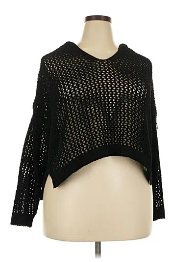 Pre-owned Maurices Cardigan Sweater In Black