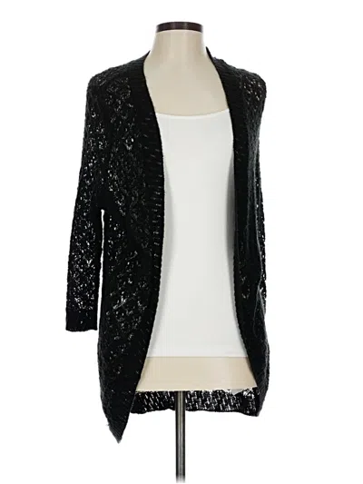 Pre-owned Maurices Cardigan Sweater In Black