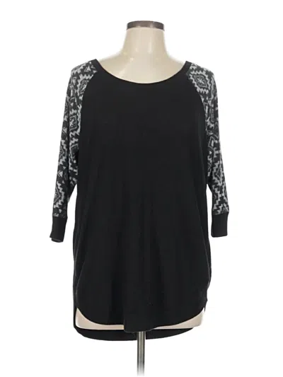 Pre-owned Maurices Cardigan Sweater In Black