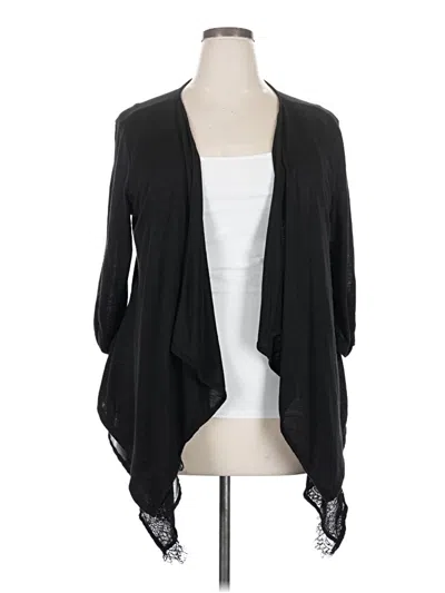 Pre-owned Maurices Cardigan Sweater In Black