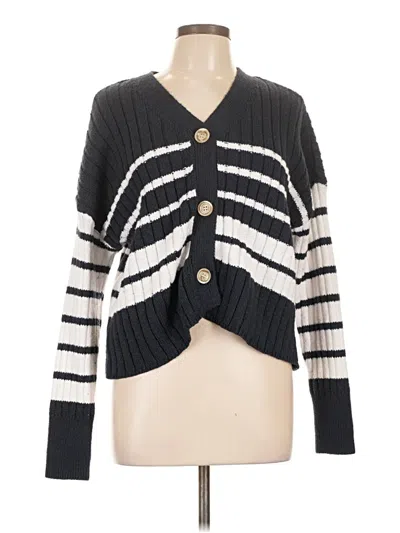 Pre-owned Maurices Cardigan Sweater In Black