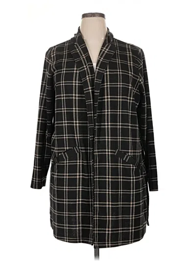Pre-owned Maurices Cardigan Sweater In Black