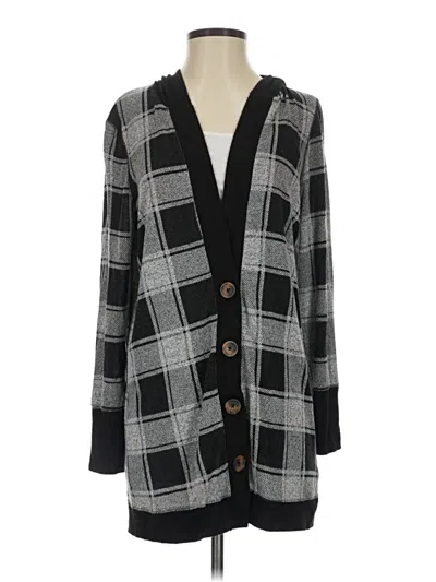 Pre-owned Maurices Cardigan Sweater In Black