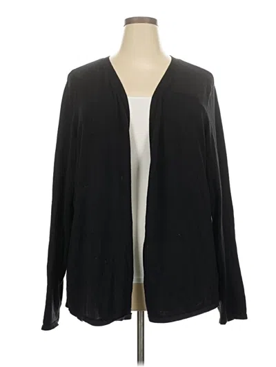 Pre-owned Maurices Cardigan Sweater In Black
