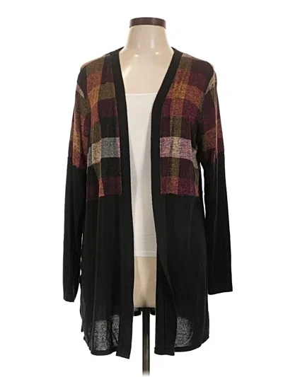 Pre-owned Maurices Cardigan Sweater In Black