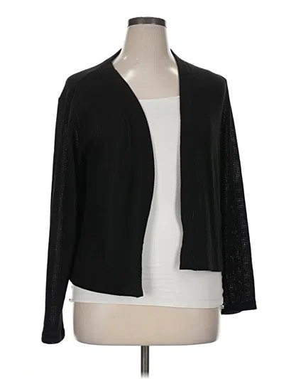 Pre-owned Maurices Cardigan Sweater In Black