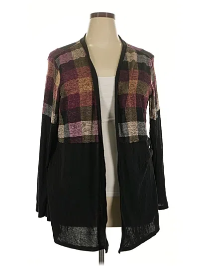Pre-owned Maurices Cardigan Sweater In Black