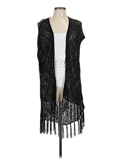 Pre-owned Maurices Cardigan Sweater In Black