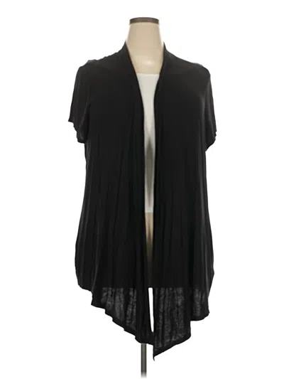 Pre-owned Maurices Cardigan Sweater In Black