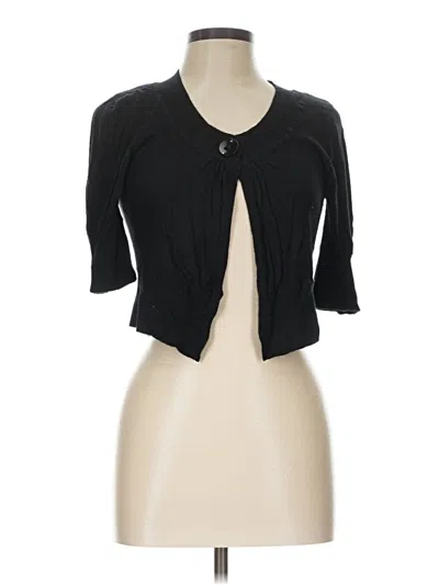 Pre-owned Maurices Cardigan Sweater In Black