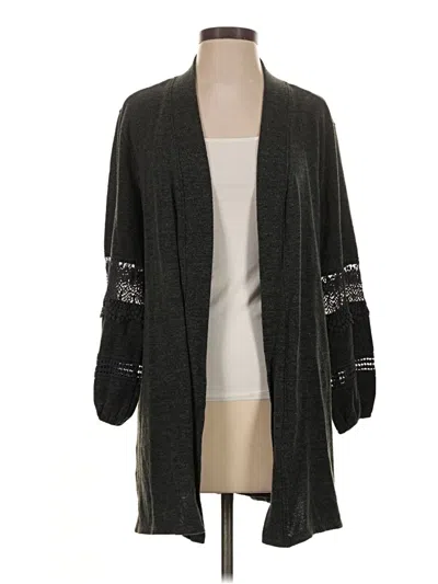 Pre-owned Maurices Cardigan Sweater In Black