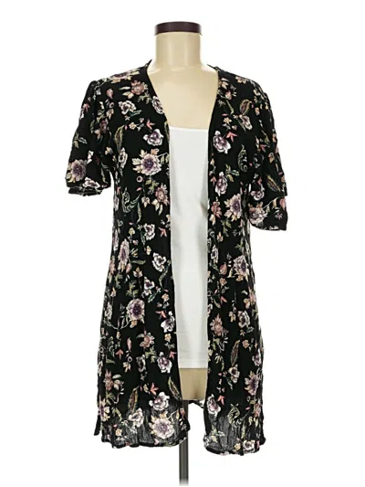 Pre-owned Maurices Cardigan Sweater In Black