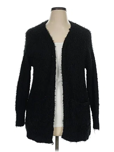 Pre-owned Maurices Cardigan Sweater In Black