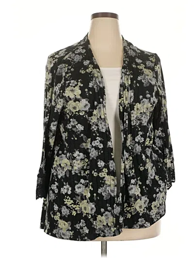 Pre-owned Maurices Cardigan Sweater In Black