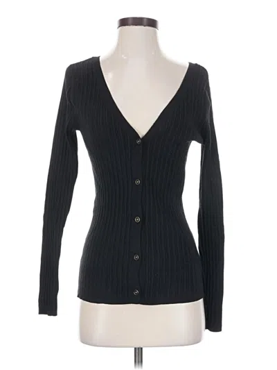 Pre-owned Maurices Cardigan Sweater In Black