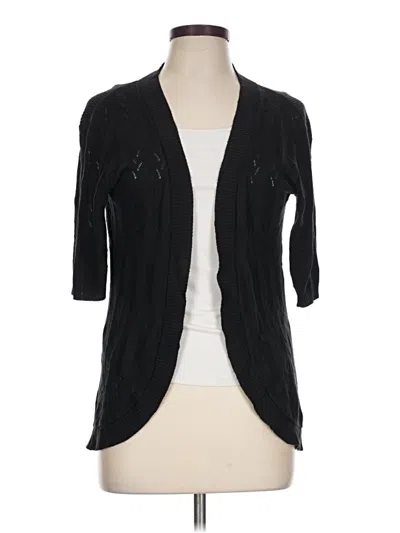 Pre-owned Maurices Cardigan Sweater In Black