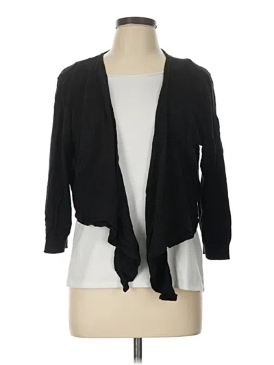 Pre-owned Maurices Cardigan Sweater In Black