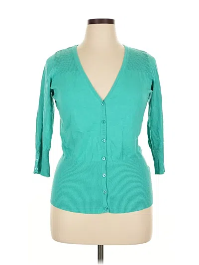 Pre-owned Maurices Cardigan Sweater In Blue