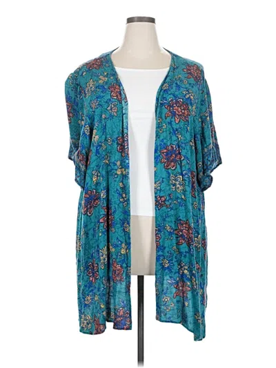 Pre-owned Maurices Cardigan Sweater In Blue