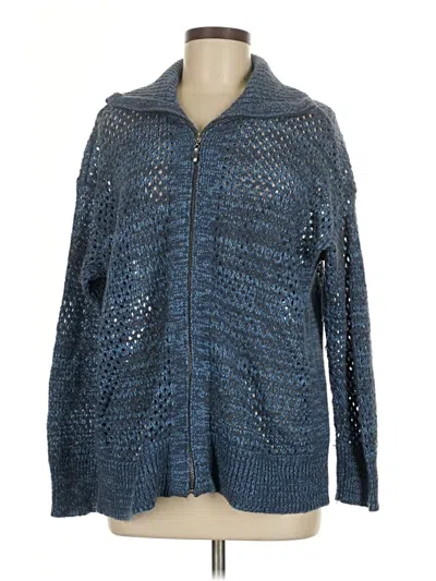 Pre-owned Maurices Cardigan Sweater In Blue