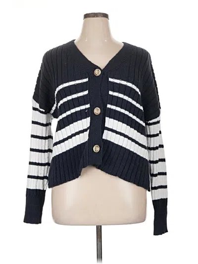 Pre-owned Maurices Cardigan Sweater In Blue