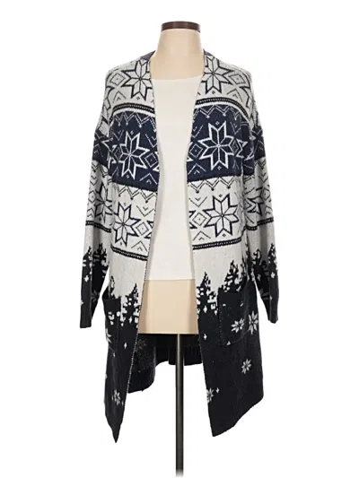 Pre-owned Maurices Cardigan Sweater In Blue