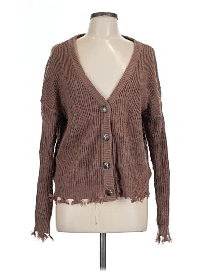 Pre-owned Maurices Cardigan Sweater In Brown